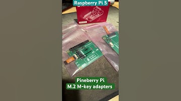 Raspberry Pi 5 with Pineberry Pi m2 ￼ adapters￼