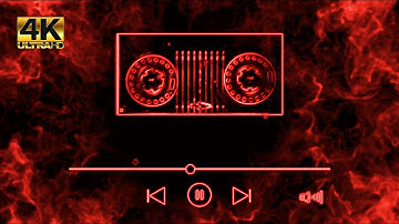 Black Screen Audio Spectrum Visualizer | Free Download | Copyright-Free | Neon Light Music Player