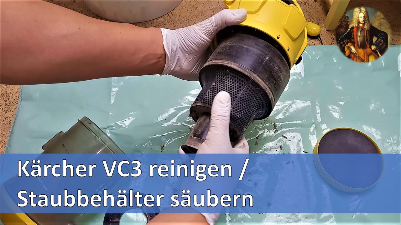 Kärcher VC3 reinigen / Staubbehälter säubern YouTube