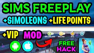 SIMS FREEPLAY Hack Mod for Unlimited Simoleons/LP & Max Level VIP {iOS & Android} screenshot 1