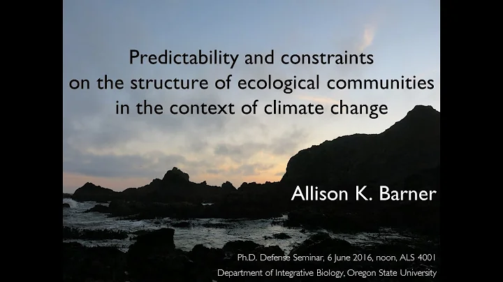 Allison K. Barner PhD Defense Seminar