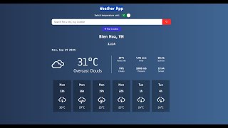 Demo - React weather app