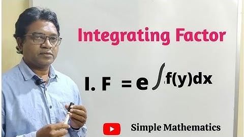 Integrating Factor (Rule-4)