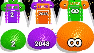 🏀 ASMR gameplay / Ball run 2048 🆚 Ball Run infinity 2048 Gameplay Part #35