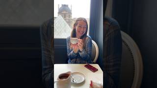 The best Hot Chocolate in Paris?? Cafe Angelina at the Louvre! #paris #parisvlog #louvre