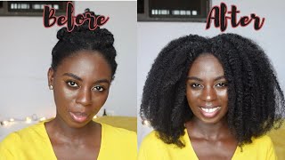 How to create volume/ natural hair/type4hair/easy everyday hairstyles