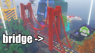 I Built a Bridge in Minecraft