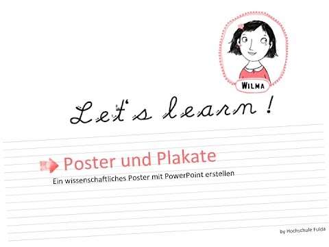 Video: Wie Erstelle Ich Ein Poster?