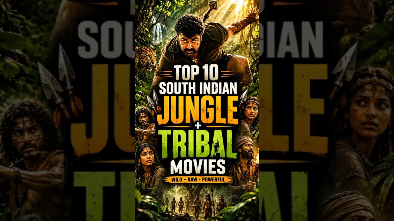 Top 10 South Indian Jungle Travel Movies 🌿🔥 | Best Jungle Adventure Movies #top10 #shorts