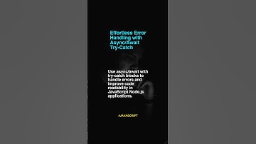 Effortless Error Handling With
