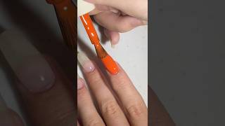 orange nails!!🎃 #shorts #nails #nailart #satisfying #naildesigns #nailtech #naildesign #nailpolish