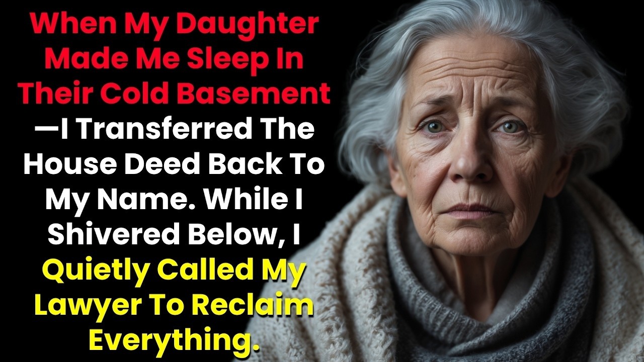 When My Daughter Made Me Sleep In Their Cold Basement—I Transferred The House Deed Back To My Nam