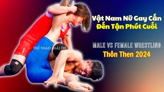 🤼‍♂️ Một Trong Những Trận Vật Nam Nữ 2024 Hay Nhất #Vatcotruyen2024 #Vatnamnu2024 #Wrestlingnews