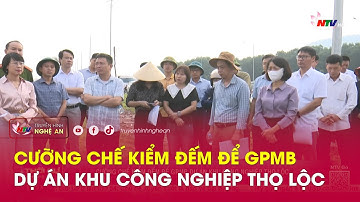 Cưỡng chế kiểm đếm để giải phóng mặt bằng dự án Khu công nghiệp Thọ Lộc