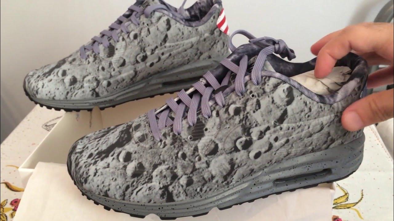 Nike Air Max Lunar 90 SP Moon Landing Shoes - YouTube