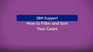 Sorting and Filtering Your Cases