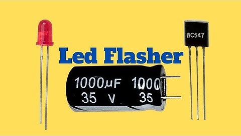 Simple Electronics project using bc547 Transistor  || Led flasher circuit #bc547#led