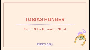 From 0 to UI using Slint - Tobias Hunger