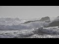 Pacific Ocean Storm Waves on Rocks in Ucluelet 4K UHD