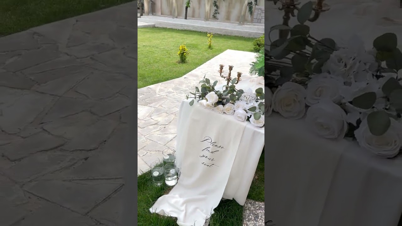 Ethereal Wedding Decor Idea | The Romantic Fabric Seating Runner ✨