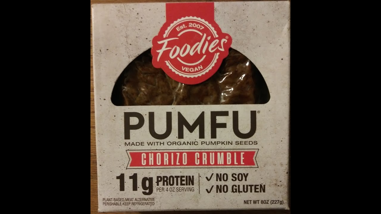 Foodies Vegan LLC Pumfu Chorizo Crumble Plant-Based Meat Alternative Review