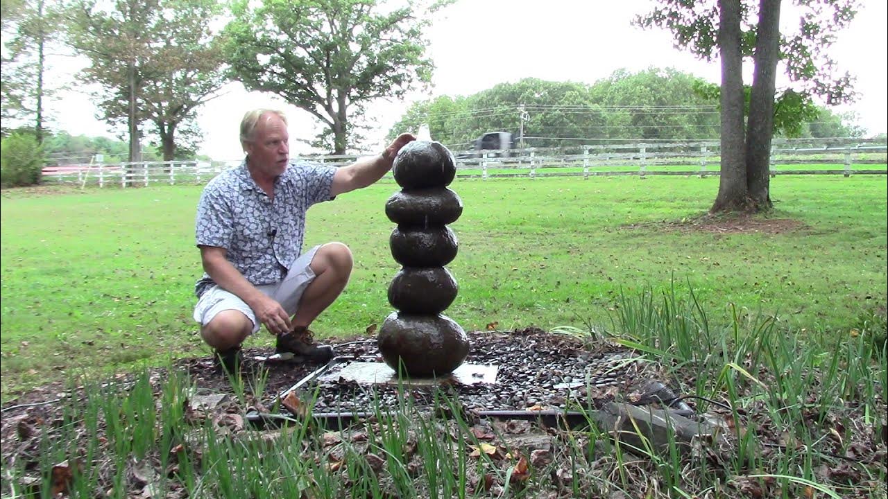 Rock Cairn Fountain 5 Stack YouTube