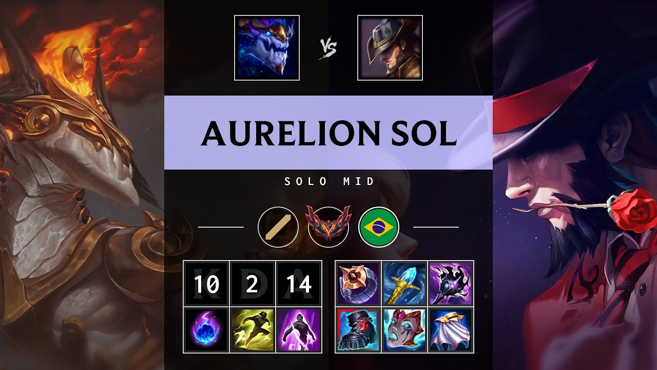 Aurelion Sol Mid vs Twisted Fate - BR Grandmaster Patch 25.17