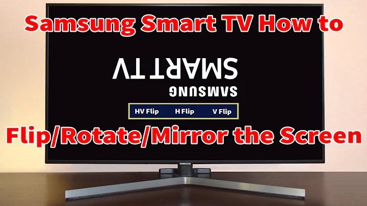 How to Flip Rotate or Mirror the Screen in Samsung Smart TV using Service Menu