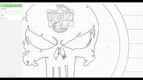 Purple Line Fix Easy Offset Punisher Skull USN American Flag Carbide Create ShapeOko 3