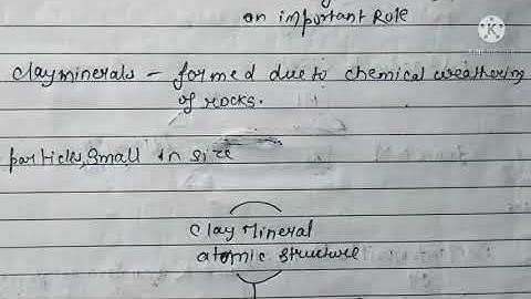 Soil structure and clay Minerals.