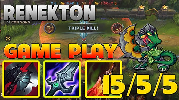 Renekton Tốc Chiến | Game này tôi xanh vì đây là rank bạch kim | Đừng thử tại nhà xin cám ơn