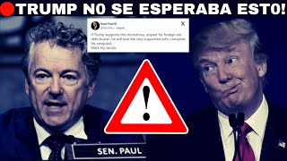 🔴Senador Rand Paul Lanza Esta Dura Advertencia A Trump🔥🔥🔥🔥