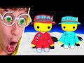 HERMANOS DETECTIVES en el ESPACIO 👮🏻🚨!! (misión secreta 👽) - Wobbly Life #442