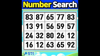 Number Search #571 Focus on this very moment.【Match | brain game | puzzle 】 screenshot 5