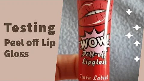 Testing Peel Off Lip Gloss. Is it worth the hype?