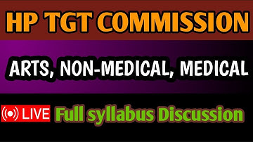 HPRCA TGT Arts Syllabus Out | TGT Commission syllabus Arts, Non-Medical ,Medical | #hprca🎯