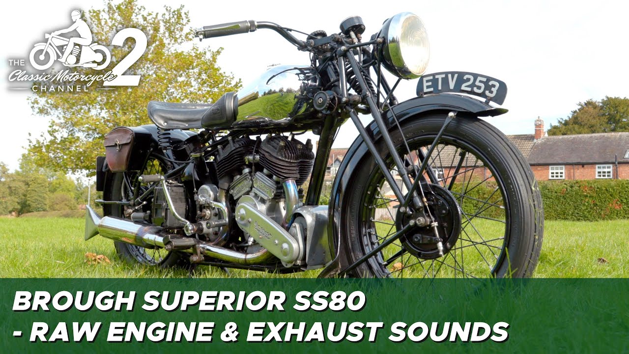 Brough Superior SS80 – driving – uncooked engine & exhaust sounds (no GoPro)