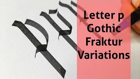 Easy Gothic Calligraphy Alphabet tutorial for beginners Learn Blackletter Fraktur Calligraphy Lesson