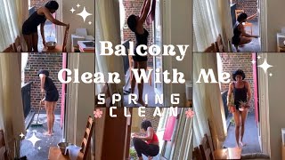 Clean With Me | Apartment Balcony Spring Cleaning