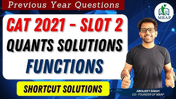 For all real values of x, the range of the function | Functions | CAT 21 Slot 2 Shortcut Solution