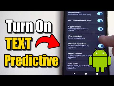 How to Turn ON Predictive Text on Android (Easy Method)