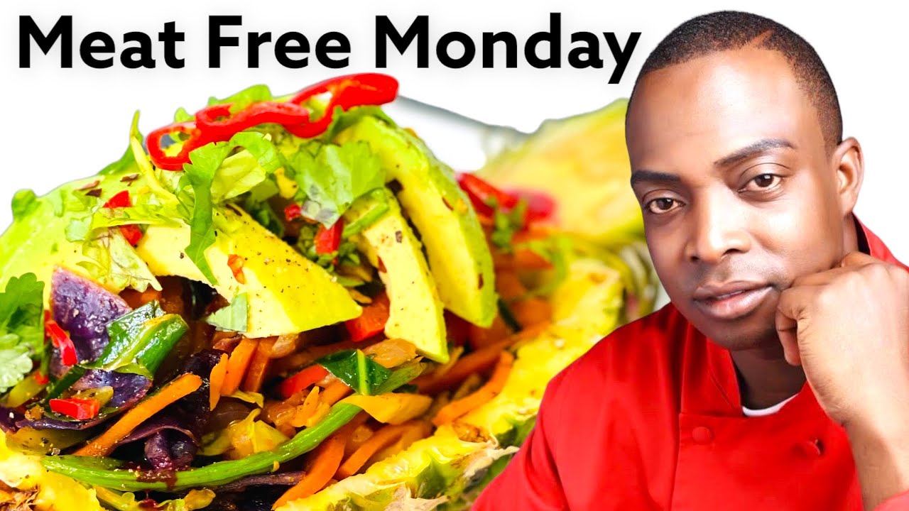Meat Free Monday Stirfry vegetables serve with pineapple cup Chef