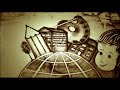 Sandpainting of Monheim am Rhein - The "Children's Capital" (English subtitles)
