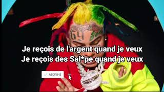 6ix9ine parole de tutu en français