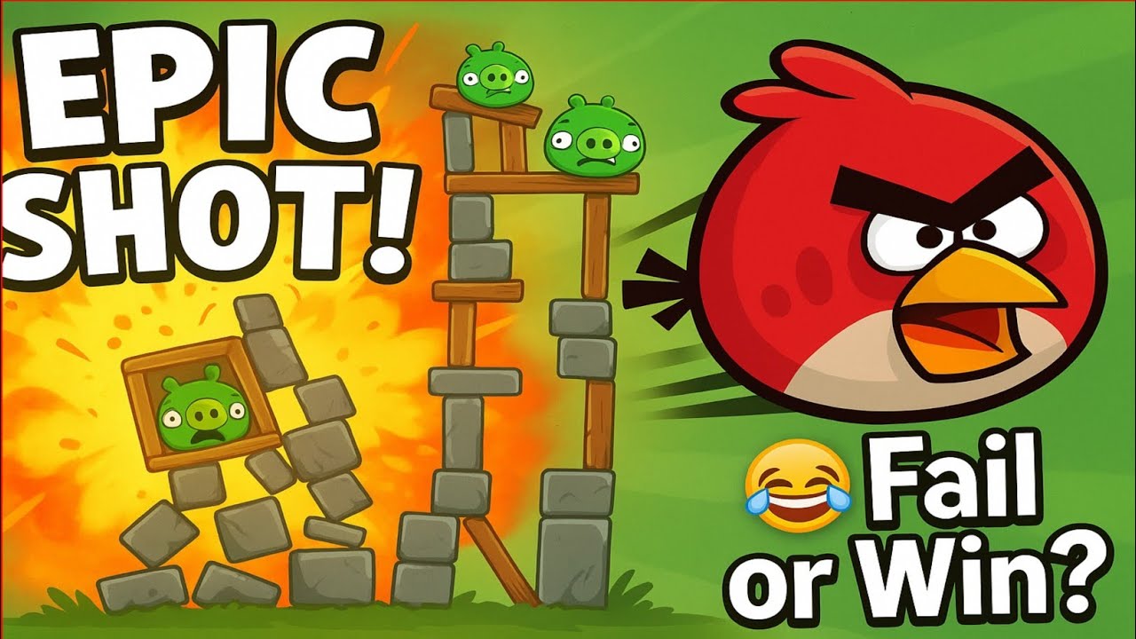 🐔Mastering the Birds! 🧠 Big Brain Plays in Angry Birds/angry bird/game/old is gold/childhood game