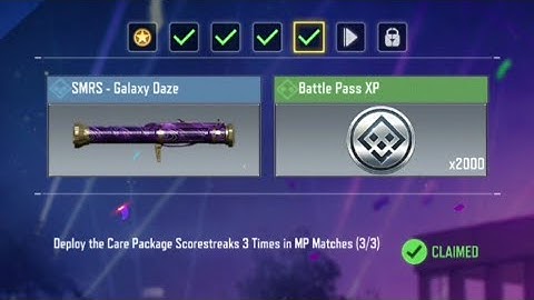 Call of Duty Mobile Deploy the Care Package Scorestreaks 3 Times in MP Matches Task Complete