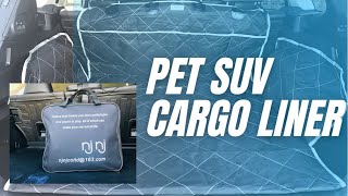 Pet cargo liner for SUV (Subaru outback) unboxing and review