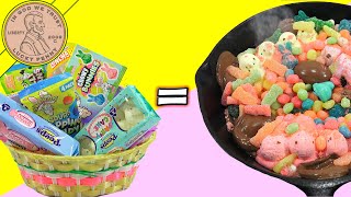 Melting My Easter Basket Candy Extravaganza Candy Taste Testing - WarHeads - Peeps & Sour Patch