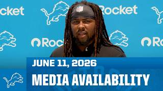 Detroit Lions players meet with the media | June 11, 2026