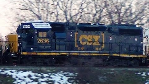 Ex Seaboard System GP38-2 on Long Manifest Train